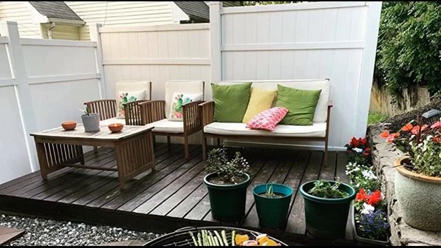 Christopher Knight Home Carolina Outdoor Acacia Sofa Set, 4-Pcs Set, Brown Patina + Cream Cushion смотреть онлайн