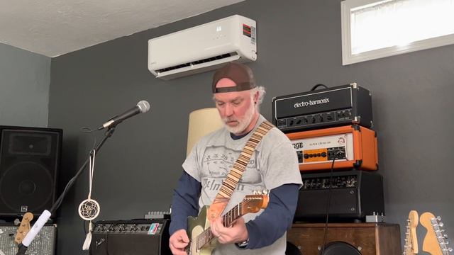 Orange Super Crush 100 Head - 64/65 Transition Telecaster Clone - Blues Jam смотреть онлайн
