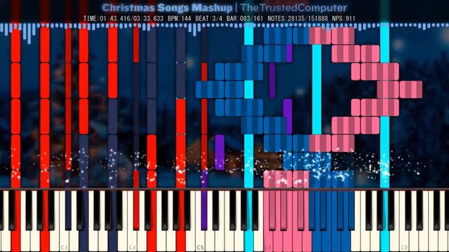 [Black MIDI] Christmas Songs Mashup | TheTrustedComputer | 151K Notes смотреть онлайн