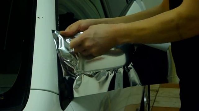 Обтяжка зеркала хром пленкой. смотреть онлайн