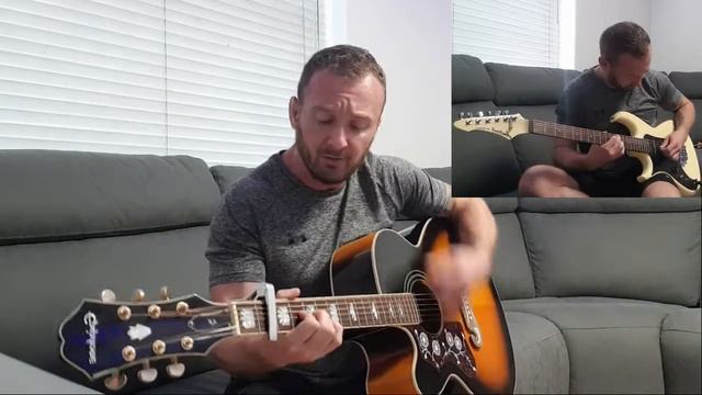 This Charming Man Guitar Cover - The Smiths. Acoustic Rhythm and Electric Lead Riff смотреть онлайн