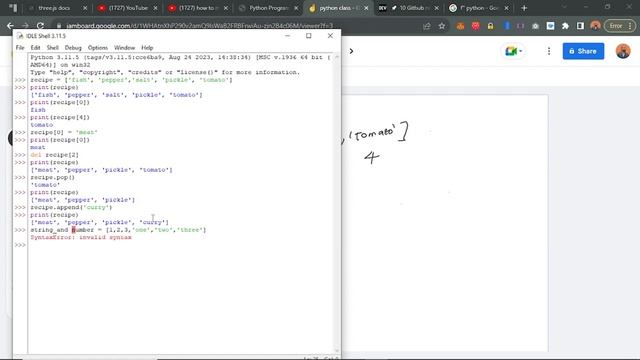 python 101 - List and tuple смотреть онлайн