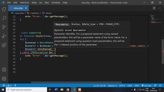 #03 CRUD PHP - Inserindo Registros смотреть онлайн
