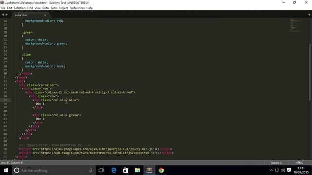 Bootstrap 4 Tutorial 7 - Nesting Columns смотреть онлайн