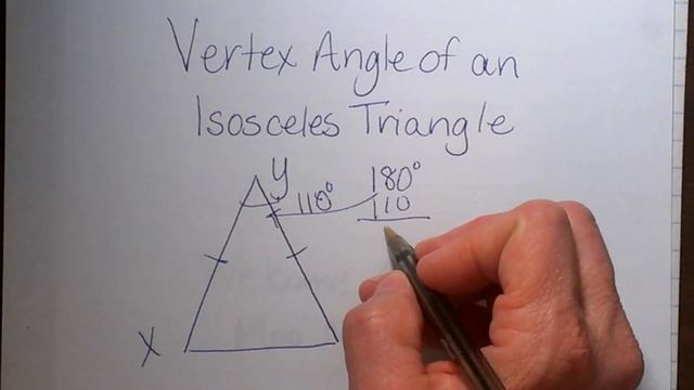Vertex angle of an Isosceles Triangle-Geometry Help смотреть онлайн