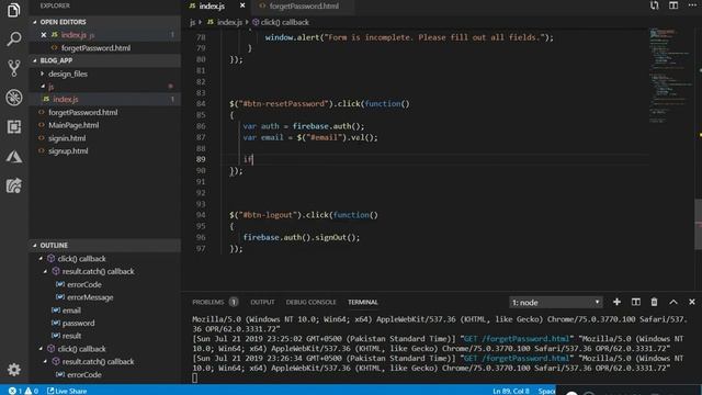 Firebase Web Tutorial 2019 - Firebase Forgot Password Web & Firebase Reset Password Tutorial 08 смотреть онлайн
