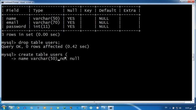 [Arabic] MySQL Essentials #6- Null, Default - مبادئ ماي سكوال смотреть онлайн