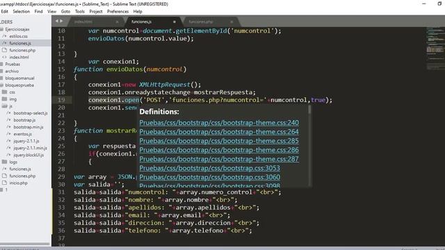 Ejercicio 9 Ajax || Mostrar datos obtenidos de una tabla de MySQL, en un elemento div, con ajax. смотреть онлайн
