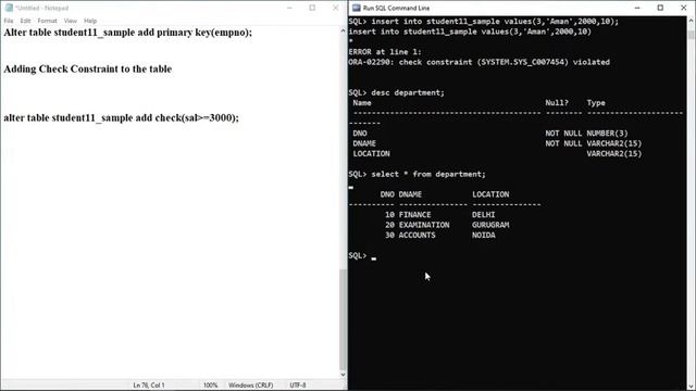#50 Oracle Tutorials | Adding and Modifying Existing Constraints in Oracle by Mr. Alok смотреть онлайн