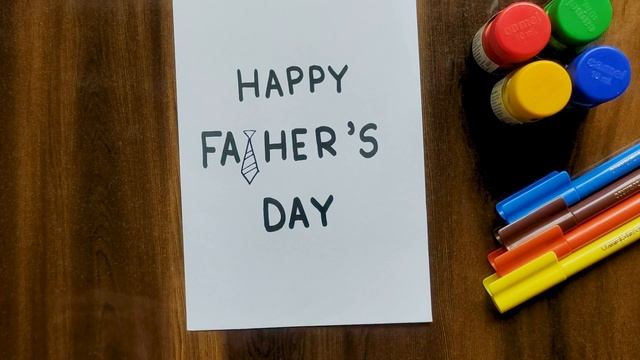 Father's day card drawing ideas | Happy fathers day card drawing смотреть онлайн
