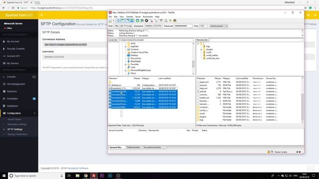 [Pterodactyl] How to transfer files to your server with FileZilla | Sparked Host LLC смотреть онлайн