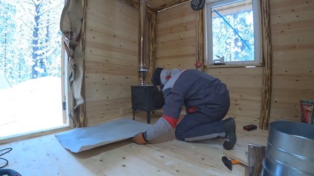 НАСТОЯЩАЯ, “ДИКАЯ” ТАЙГА! ОДИН СТРОЮ ИЗБУ! ПЯТЬ ДНЕЙ В ПАЛАТКЕ! СДЕЛАЛ ДЫМОХОД, ПЕЧЬ, ГОТОВЛЮСЬ К П