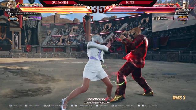 Tekken 8 ▰ KNEE (Bryan) Vs SUNANIM (Nina) ▰ Ranked Matches