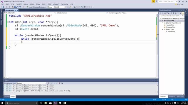 SFML Tutorial Series -- Creating a Window, Game loop and Timers смотреть онлайн