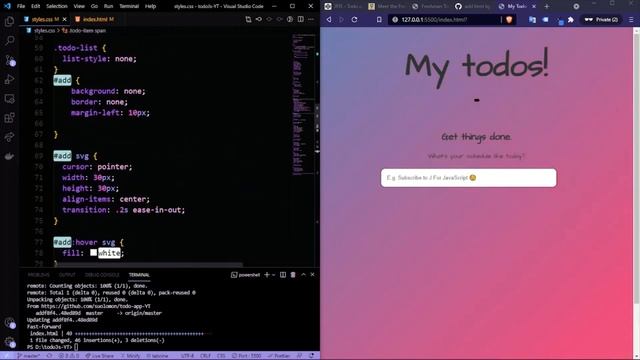 Build The Best Todo App on YT For Beginners - Part 1 (Implementing HTML & CSS) смотреть онлайн