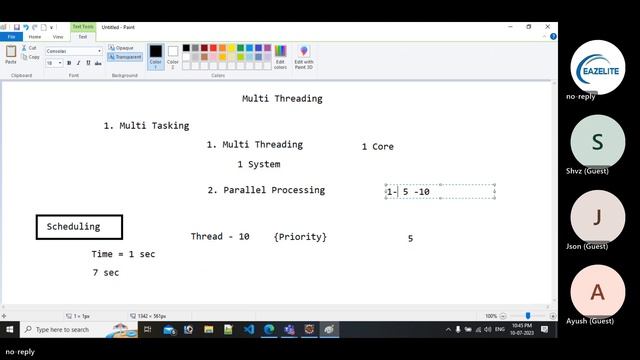 Java Industrial Training | Multi-Threading | Parallel Processing | Runnable and Thread смотреть онлайн