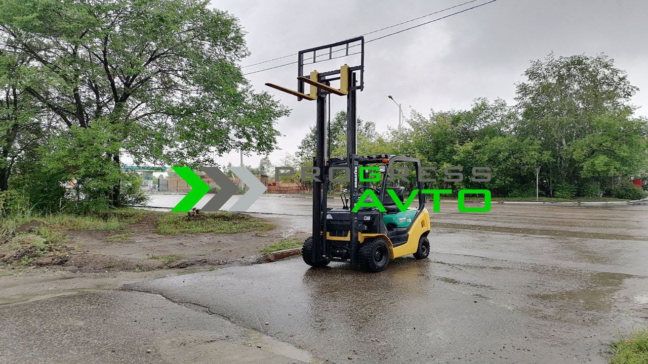 Обзор вилочного погрузчика 1.5 тонн в ПРОГРЕСС АВТО Благовещенск KOMATSU FG15 бензиновый японский смотреть онлайн