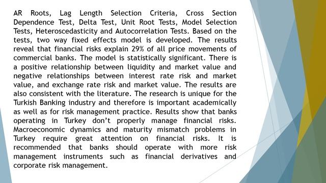 Financial Risks in Turkish Banking Industry A Panel Data Analaysis on Istanbul Stock Exchange FRMR смотреть онлайн
