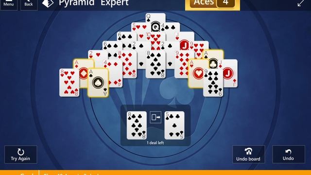 Star Club\Pyramid\Expert I: Clear 10 Aces in 2 deals смотреть онлайн