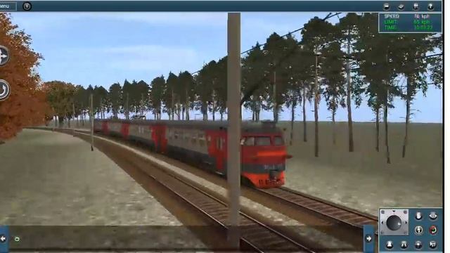 Покатушки на электропоезде ЭР9пк по ЖД участку на моей строящейся карте смотреть онлайн