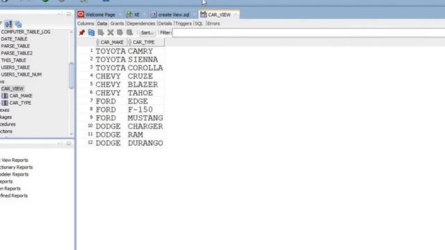 Create an Oracle View using Oracle SQL Developer or SQL Statement смотреть онлайн