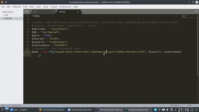 01 - Conexión DSN y Cierre de Conexión [PHP 7 - PDO - MariaDB/MySQL] смотреть онлайн