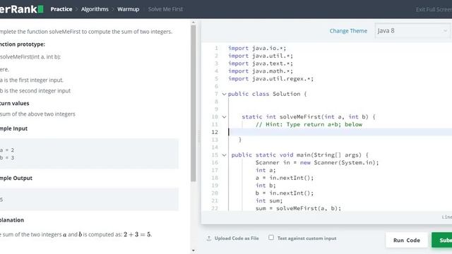 Solve me first hackerrank solution in java | solve me first | codedecks смотреть онлайн