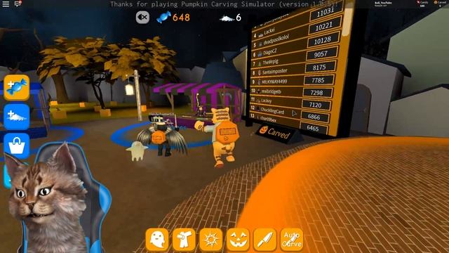 ALL ACTIVE CODES IN ROBLOX PUMPKIN CARVING SIMULATOR смотреть онлайн