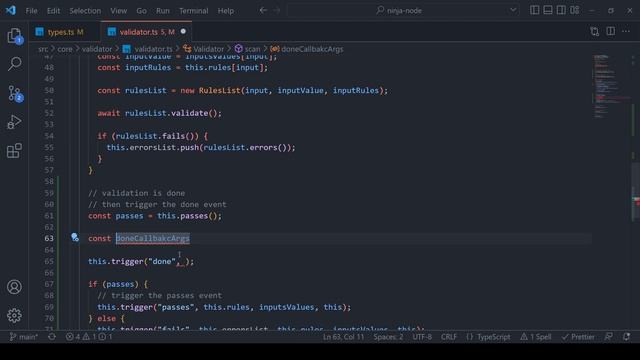 64-Ninja Node Course: Validation Events | 2023 | Arabic | كورس نود смотреть онлайн