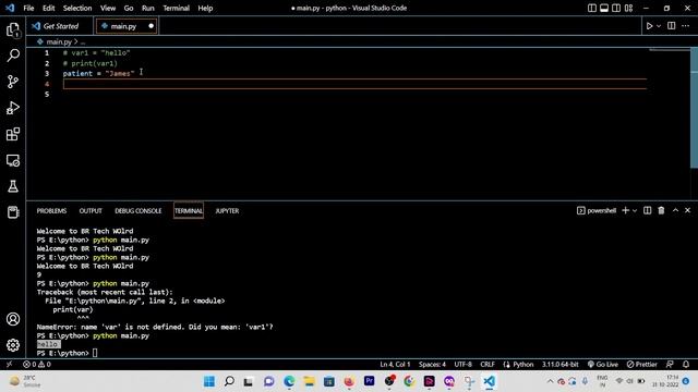 Variables in Python: Everything You Need To Know! Python Tutorial in Hindi 2022 | BR Tech World смотреть онлайн