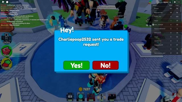 ✨Трейд МИФИКА Titan Speakerman в Toilet Tower Defense Roblox! РОБЛОКС ТУАЛЕТ ТОВЕР ДЕФЕНС! смотреть онлайн