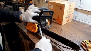 Как заменить тормоз цепи на бензопиле Partner 350