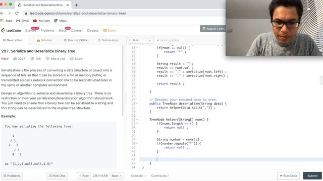 Serialize and Deserialization Binary Tree, BST deserialization Explained. Leetcode 297, 449 смотреть онлайн