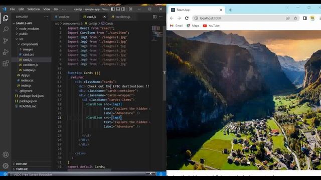 React JS - Travel Gallery using React Props | Beginner React JS Project fully Responsive смотреть онлайн
