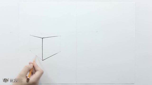 DrawFox. Рисунок карандашом для начинающих. Урок 2-2. Построение геометрических фигур без кривизны. смотреть онлайн