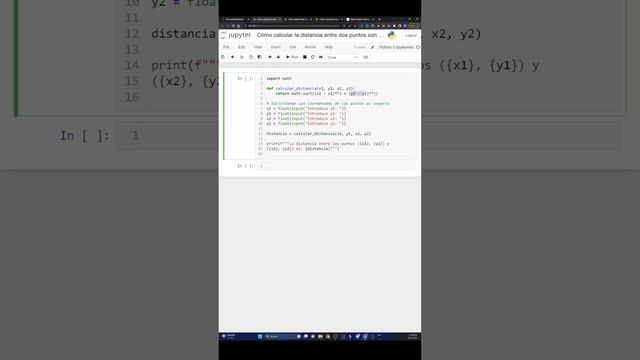 ¿Cómo calcular la distancia entre dos puntos con Python? смотреть онлайн