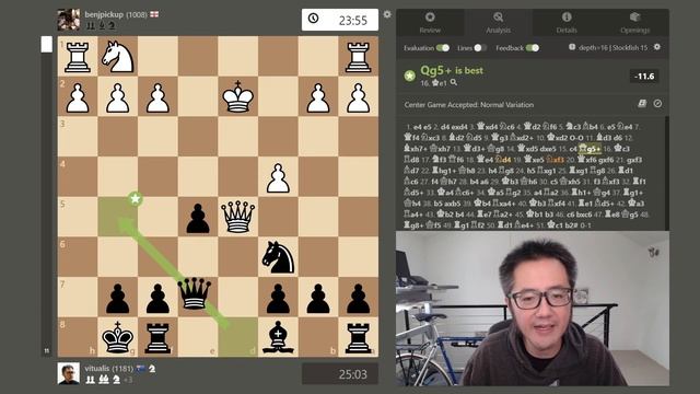 Center Game | KILLER PAWN checkmate! смотреть онлайн