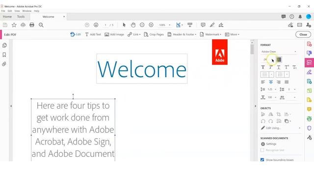How to Edit a PDF in Adobe Acrobat Pro DC смотреть онлайн