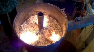 Печка на опилках,вариант № 3