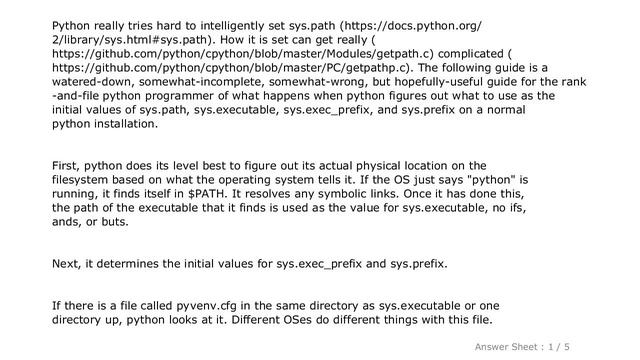 PYTHON : Where is Python's sys.path initialized from? смотреть онлайн