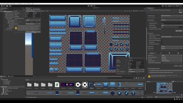 Unity: Пользовательский интерфейс (UI) - Часть 3 (Sprite Editor) смотреть онлайн