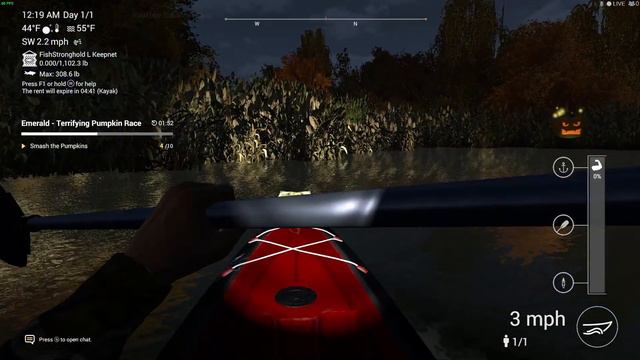 Fishing planet TERRIFYING Pumpkin Race at Emerald смотреть онлайн