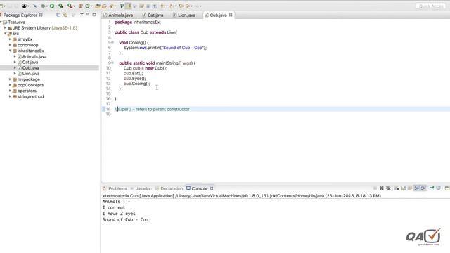 Java OOPS - Part2 - types of Inheritance with examples смотреть онлайн