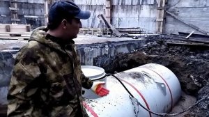 Монтаж накопительной емкости для канализации| Подробная инструкция