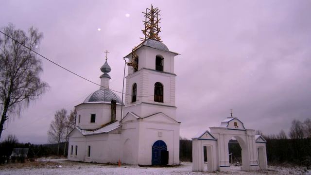 Реставрация Храма Свято Казанского мужского скита урочище Акиньшино смотреть онлайн