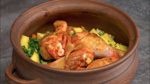 ЖАРКОЕ ИЗ КУРИЦЫ С ОВОЩАМИ В ГОРШКЕ - получится настоящий праздник!