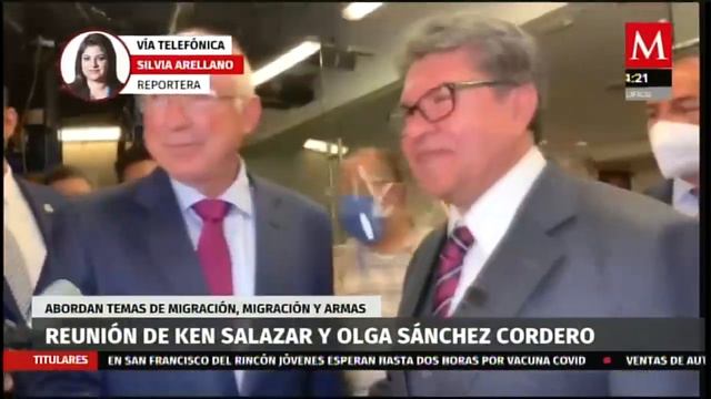 Ken Salazar se reúne con la presidenta del Senado смотреть онлайн