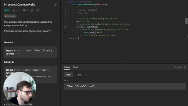 Python Solution for LeetCode 14: Longest Common Prefix | vanAmsen Coding смотреть онлайн
