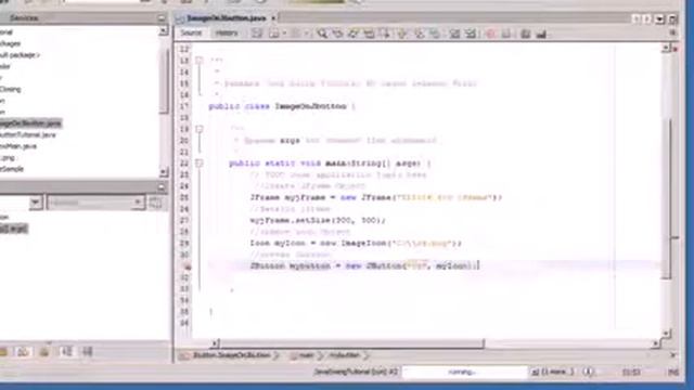 How to add image on Jbutton in Java Swing programing for beginners смотреть онлайн
