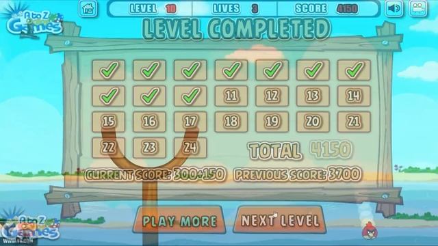 Angry Birds Slingshot Fun 2 - SKILL GAME WALKTHROUGH SHOOT BIRD THROUGH CIRCLE RING! смотреть онлайн